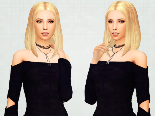 kotcatmeow:A new hairstyle ‘Yui’ for your female sims!Maybe this mesh is not the best, but I worked 