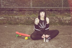 rebeccaannemodel:  Skate Don’t Hate Get High Creep streetCopyright Tomhl 