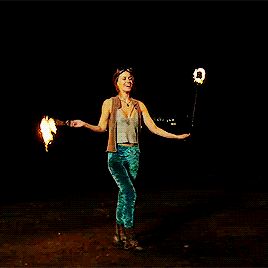 dinah-lance:All Work No Play: Fire Spinning