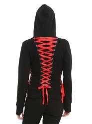 Hell Bunny black and red corset top