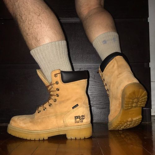 Timberland Pro Steel Toes.  #timberland #timberlandboots #timberlandpro #workboots #gayboots #gayboo