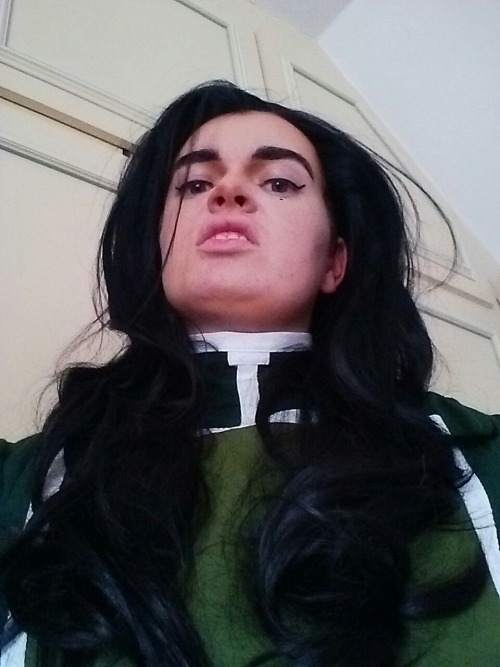 this is what 18hrs of sewing a perfect kuvira hairline looks like. i had forgotten how much fun her 