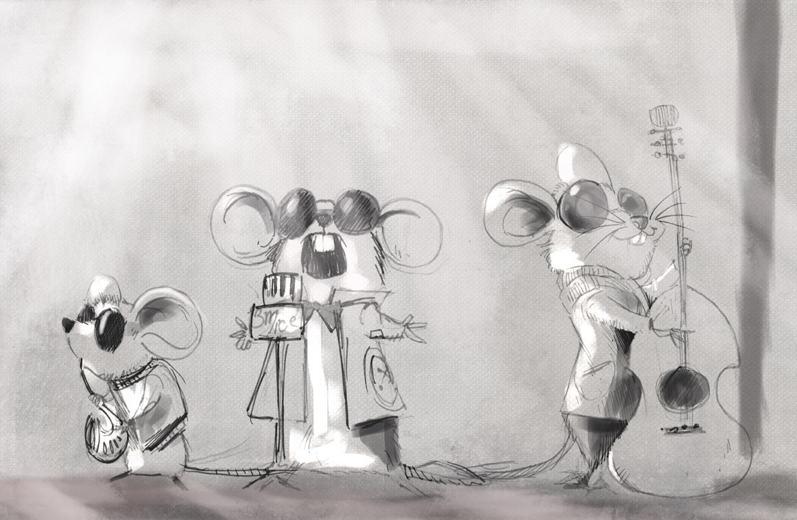 theartofgaberose:  Three Blind Mice for #sketchdailies @Sketch_Dailies # #Sketch_Dailies