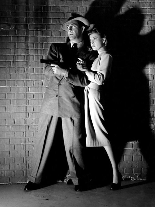 Robert Taylor, Audrey Totter / publicity still for Curtis Bernhardt’s High Wall (1947)