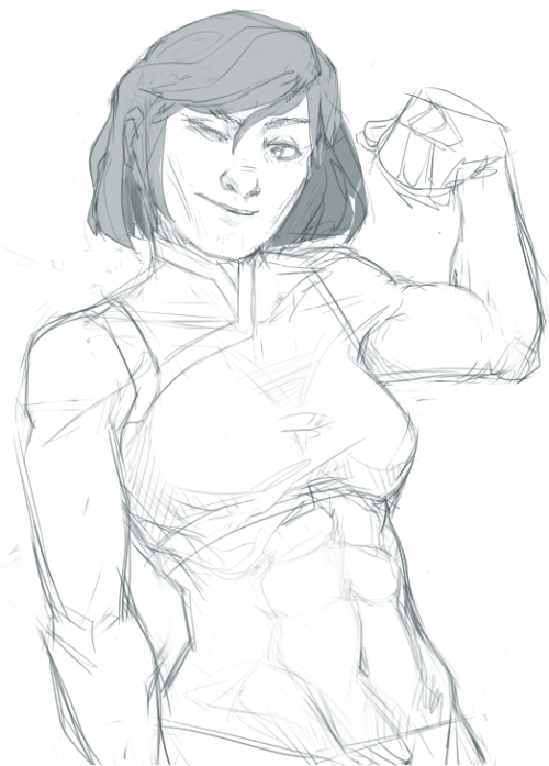 txepvi:Here’s a very rough and self-indulgent korra piece to kick off the gayest month of the yearth