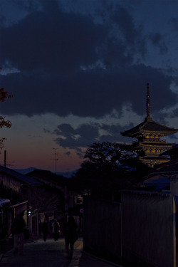 honshustew:Kyoto, Japan at dusk 