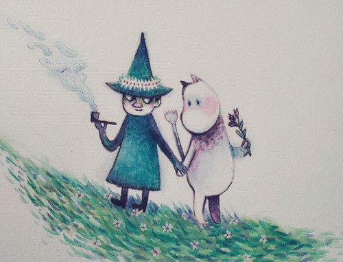 Snufkin and Moomin ♡