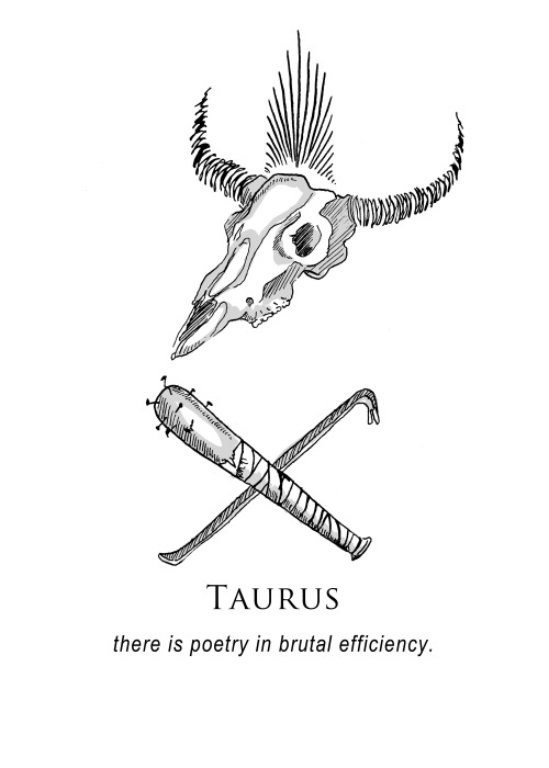 collaterlysisters:  gehinnom:  musterni-illustrates:    —- and there we have it! the sequel to the first shitty horoscopes zine, we get a little more specific with shitty horoscopes, book ii: angry horoscopes. i’ve been really overwhelmed with how