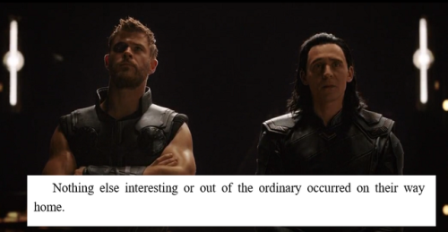 maneth985:langernameohnebedeutung: Thor and Loki in Thor: Ragnarök + Neil Gaiman’s Norse Mythology