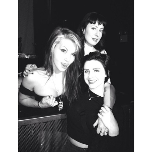 ph4ntasmag0ria:  @fabriziasuicide makes me hot and @dearrrrprudence brings out the sex kitten in mehhhh. I can’t handle myself around #suicidegirls 💕☺😘💜 #blackheartburlesque I had so much fun last night! <3 