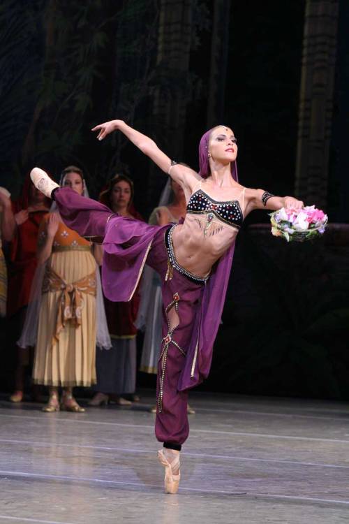 Alina Somova as Nikiya in La Bayadère, Mariinsky Ballet.Marius Petipa created La Bayadère in 1877, b