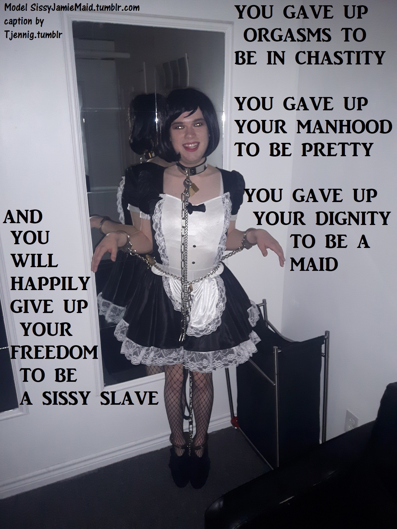 Tjennig Captioned Submission Of Sissy Jamie Maid You Can See More Of 