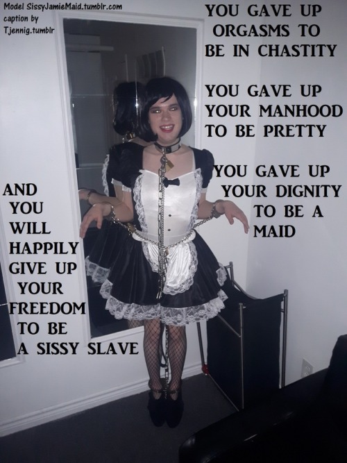 auntiesuz: tjennig: Captioned submission of sissy jamie maid, you can see more of her at sis