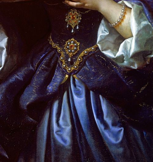 catchingtearsinrain:Rhapsody In BlueBlue dresses in art (European art 1600s-1800s) Infanta Maria Isa