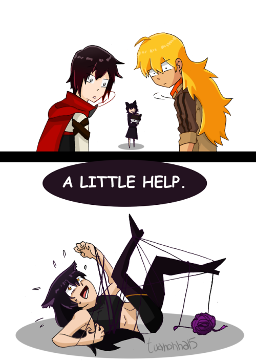 tuanonna15: Based on this amusing post Hope the author will like it (@rwby-conversations) Blake beha