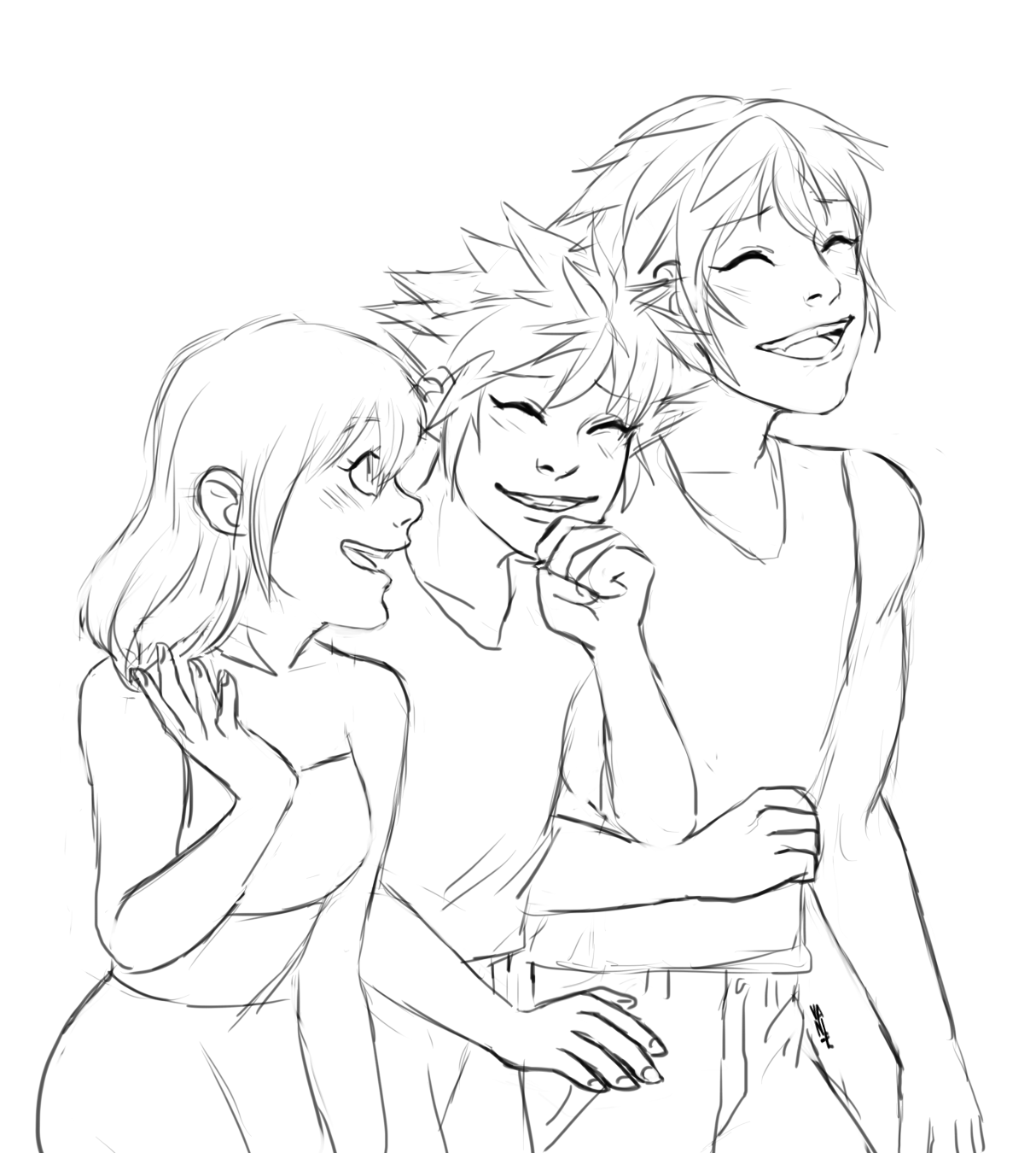 vani-e: Commission for @tricksterkit Drawing the Destiny Trio is always a plesure!