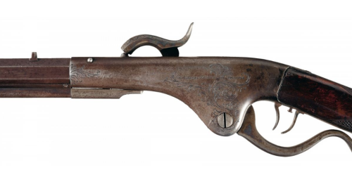 Marston breechloading percussion rifle, mid 19th century.from Rock Island Auctions
