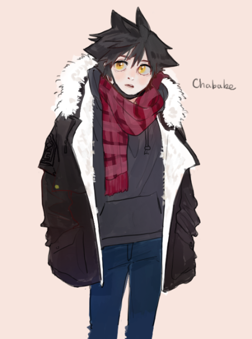 chababe:   shiawasenahitsuji requested vanitas in a scarf and a warm jacket !