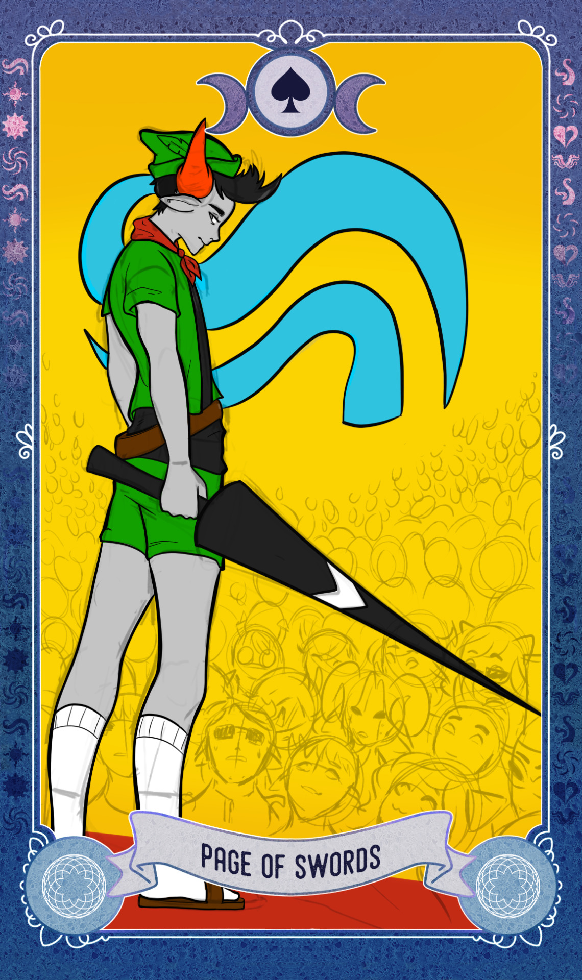 act6tarotproject: THE ACT 6 TAROT ANTHOLOGY: THE MINOR DECK (PAGES) Page of Wands
