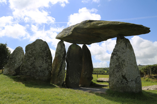 Pentre Ifan Neolithic Burial Chamber, Pembrokeshire, South Wales, 9.8.16. This distinctive portal do