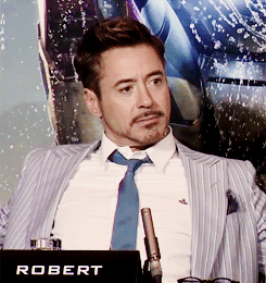 thescienceofjohnlock:  jeza-red:  superlamps: [x]  he is God’s gift  never seen an actor having so much fun via being basically himself.   RDJ basking in the adoration. 