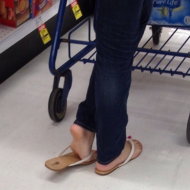 feetfinder2492:  Candid girl shopper Charlotte Russe sandals 4/4 #candidfeet #feetfinder2492