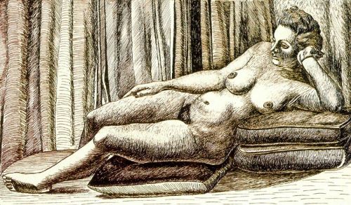 artist-zabaleta: Reclining female nude, Rafael Zabaleta