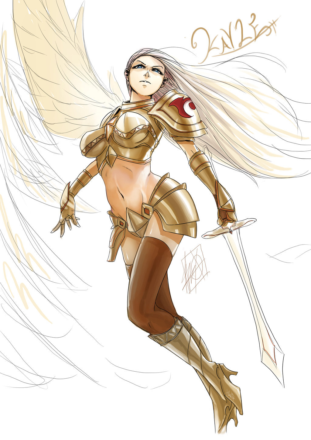 league-of-legends-sexy-girls:  Kayle the Judicator by MyTh1C