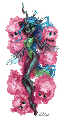 holivi-art: Fluffle idea of art borrowed from   J. Scott Campbell    holy shit that actually a nice clothing design for her !!!