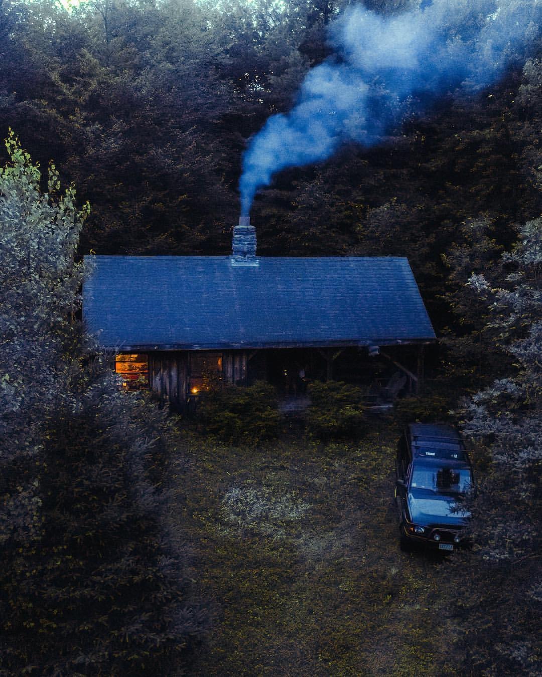 oldfarmhouse:  Tucked in for the night,⛼ waiting for the coals to settle for a