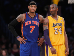 mindofbasketball:  Melo and Kobe