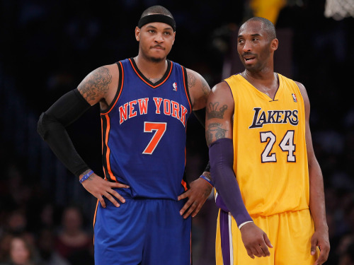 Porn photo mindofbasketball:  Melo and Kobe