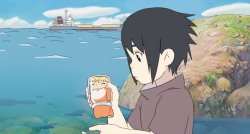 bitchhokage:  ahrise:  Ponyo on the cliff parody : NARUTO  its perfect because his name is sosuke 