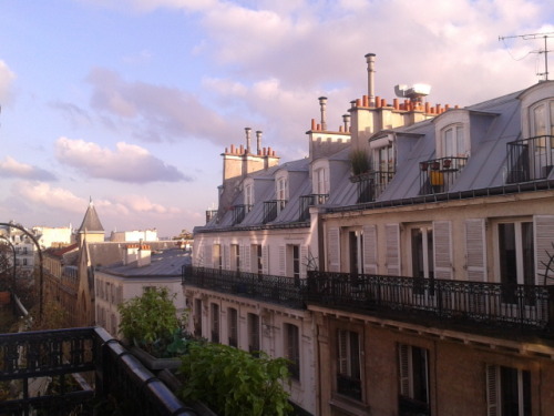 scandahlous: :  muji-milk:  Paris apartment view