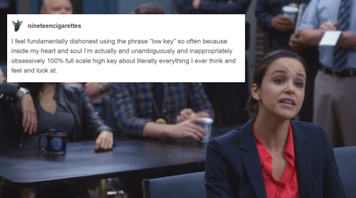 pluckyyoungdonna: phil-the-stone: Amy Santiago: Significantly Less Of A Human Disaster Than Her Boyf