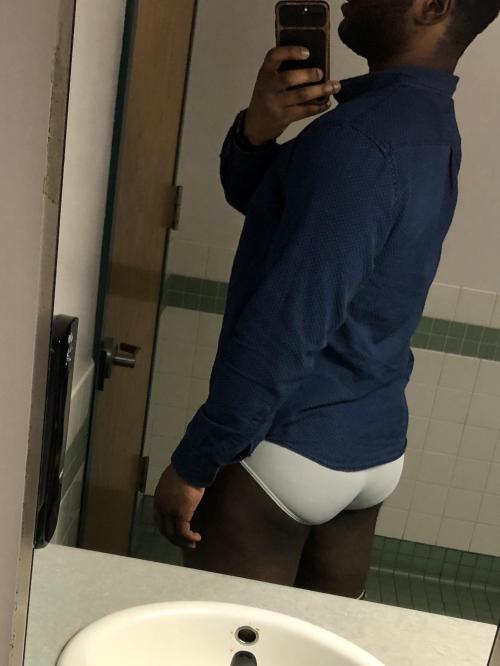 underwearhunters:A co-worker almost caught me taking this.