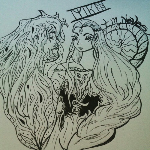 My #kiliel Art I Made A Few Weeks Ago. #thehobbit #fanart #kilielart #tauriel #kili