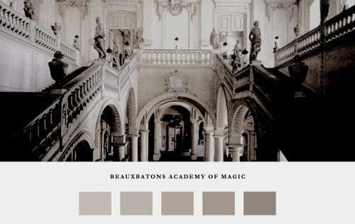 minayeons:@hogwartsonline — colour palettesBeauxbatons Academy of Magic is the French wizarding scho