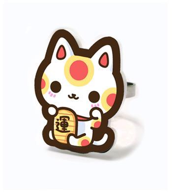 the-psychotic-pinkette:  1.)Bento Octopus Ring 2.)Maneki Neko Ring 3.)Rainbow Ring 4.)Kyandi Ring 5.)Chiri Ring 6.)Custard Meowchi Ring 