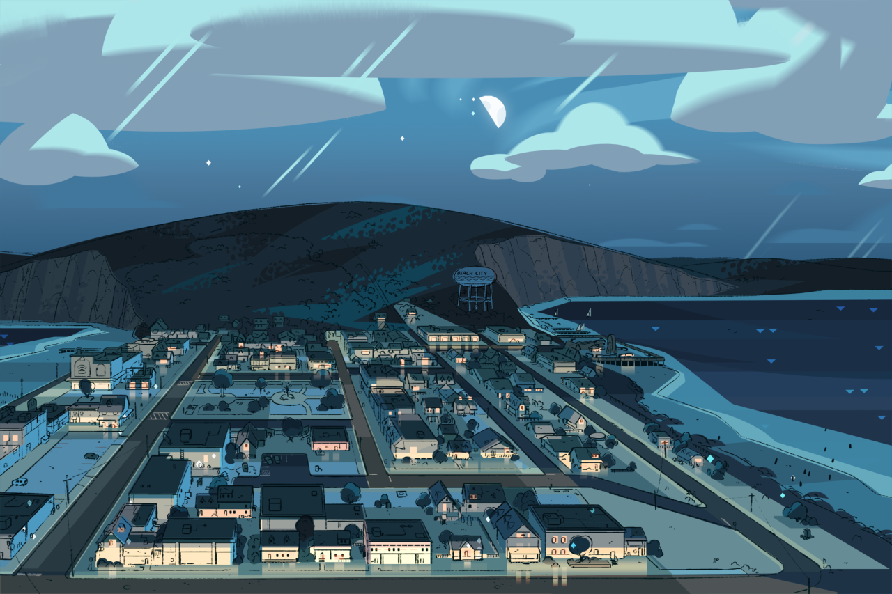 A selection of Backgrounds from the Steven Universe episode: Political PowerArt Direction: