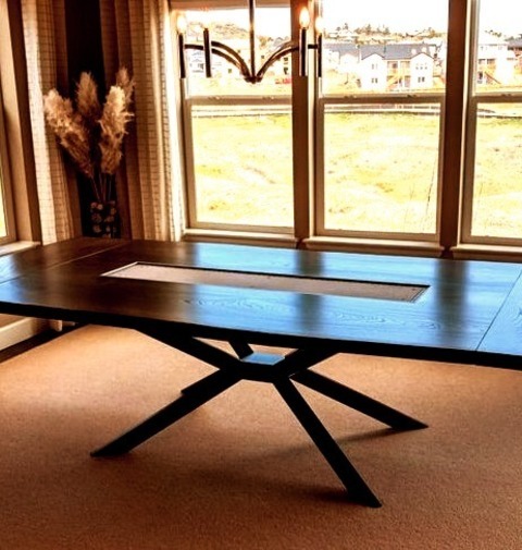 Denver Enclosed Photo Of A Spacious, Minimalist Dining Room With A Dark Wood Floor And A Brown Floor