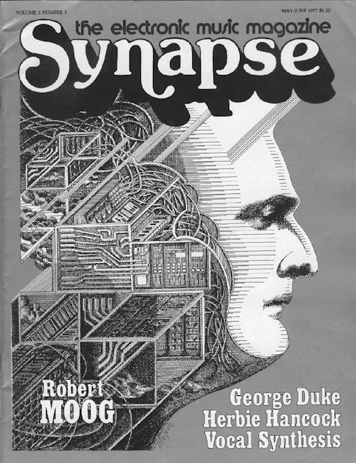 Jean-Francois Podevin, cover illustration – featuring Bob Moog – for the electronic music magazine S