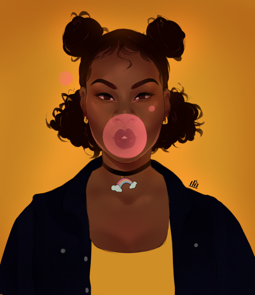 lunaaltare:  bubble blowing baby -tla 