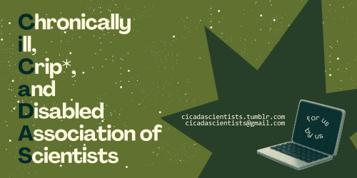 CICADAS Is The Chronically Ill, Crip*, And Disabled Association Of Scientists. Founded In Summer 2024,