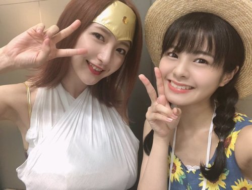 本間日陽さんのツイート: 個性的な夏のコスプレ おもしろかったです☺️ ぜひ、水曜日の #グノゴチャ で 見ていただきたいです！ 清水綾乃さん、森咲樹ちゃん、 岡田あやかんぬちゃん〜 #ゴチャ11 h