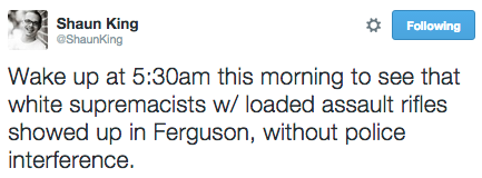 angelsscream:invisiblelad:revolutionarykoolaid:Last Night in Ferguson (8.11.15): Shit continues to b