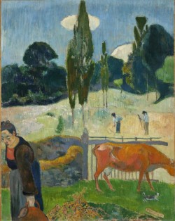 artmastered:  Paul Gauguin, The Red Cow, 1889 