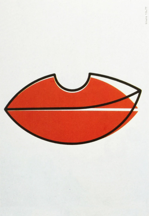 Wolfgang Schmidt, Untitled, 1977.  Germany. From the book “Das Plakat ist eine Fläche, die ins Auge 