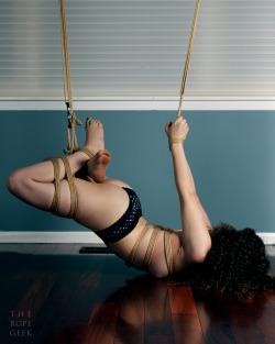 theropediary:  theropegeek:  Rope creation, tying, and photo by meModel:  Anya Demure Buy awesome jute rope viawww.TheRopeGeek.com  A collaboration with the Rope geek that we did!  I had a really amazing time going over potential ties and positions