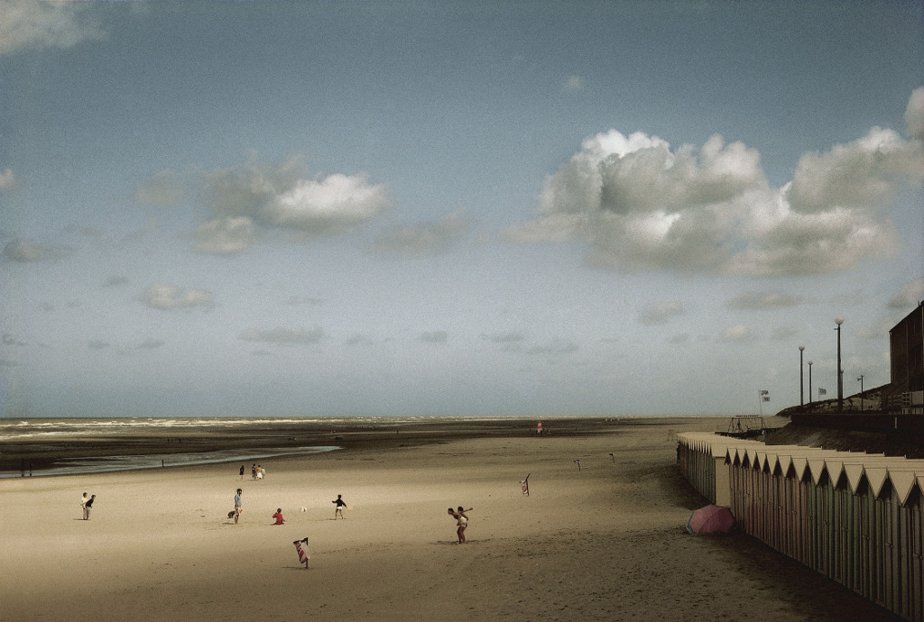 Harry Gruyaert
“FRANCE. Picardy region. Somme department. Bay of the Somme river. Fort Mahon. 1991.” (1991)